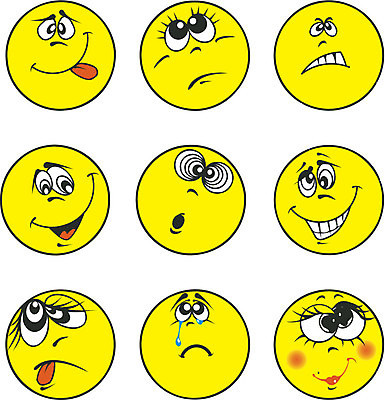 EPS 해외이미지 클립아트 감정 얼굴 일러스트 미소 웃음 세트 심볼 그림 이모티콘 해외202004 해외일러스트 표정 신체부위 파일형식 벡터 이미지허브