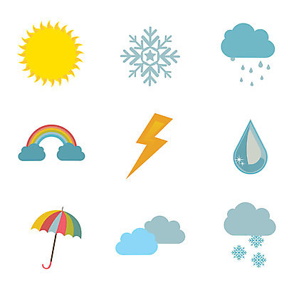EPS 해외이미지 구름 디자인 계절 겨울 일러스트 하늘 바람 날씨 그래픽 여름 세트 컬러풀 픽토그램 햇빛 태양 맑음 봄 추위 뜨거움 눈송이 번개 예측 심볼 사인 폭풍 온도 흐림 뇌우 엘리먼트 폭풍우 해외202004 해외일러스트 자연요소 컬러 컨셉 눈 비_날씨 자연재해 파일형식 벡터 이미지허브
