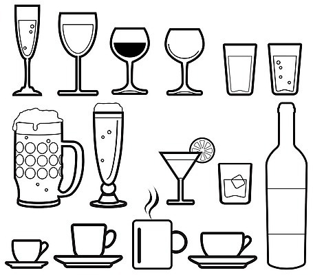 EPS 해외이미지 안경 커피 음료 일러스트 유리 맥주 컵 와인 카페 마시기 알코올 칵테일 바 차 아침식사 샴페인 레드와인 화이트와인 레모네이드 심볼 와인병 사인 에스프레소 보드카 브랜디 양조장 코냑 해외202004 해외일러스트 식기 잡화 모션 재질 병_용기 주류 상점 식사 에이드 파일형식 벡터 이미지허브