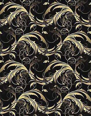 EPS 해외이미지 모양 디자인 백그라운드 컨셉 잎 꽃무늬 패턴 곡선 일러스트 추상 프레임 미술 장식 노란색 검은색 화려 타일 질감 스타일 해외202004 해외일러스트 식물 꽃 선 컬러 무늬 문화예술 파일형식 벡터 이미지허브