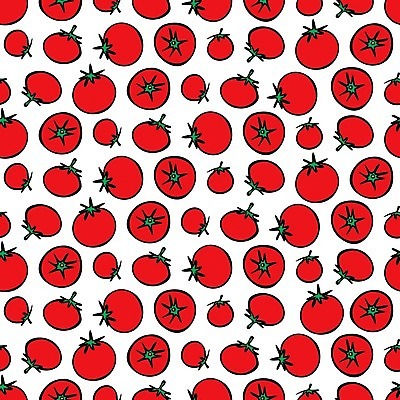 EPS 해외이미지 디자인 음식 줄기 백그라운드 패턴 토마토 채소 일러스트 자연 벽지 빨간색 초록색 흰색 타일 포장지 정사각형 손그림 해외202004 해외일러스트 도형 식물 컬러 무늬 포장 생태계 파일형식 벡터 이미지허브