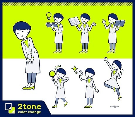 EPS 해외이미지 전신 여자 일러스트 아이디어 들기 여러명 성인 책 세트 노란색 놀람 의사 인사 OK 약사 성인여자만 해외202004 해외일러스트 감정 컬러 다수 컨셉 모션 표정 사람 손짓 의료진 예절 여자만 성인만 파일형식 벡터 이미지허브