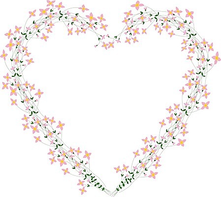 EPS 해외이미지 식물 디자인 꽃 분홍색 꽃무늬 일러스트 자연 프레임 사랑 장식 빨간색 초록색 화환 봄 하트 원형 개화 그림 해외202004 해외일러스트 모양 도형 계절 감정 컬러 무늬 생태계 파일형식 벡터 이미지허브