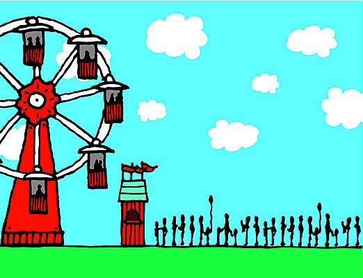 EPS 해외이미지 일러스트 하늘 기다림 승차 만화 구식 해외202004 해외일러스트 모션 파일형식 벡터 이미지허브