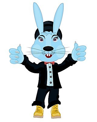 EPS 해외이미지 신발 일러스트 정장 유행 아기 직물 토끼 만화 흰배경 그림 코믹 해외202004 해외일러스트 옷 백그라운드 포유류 사람 반려동물 흰색 파일형식 벡터 이미지허브