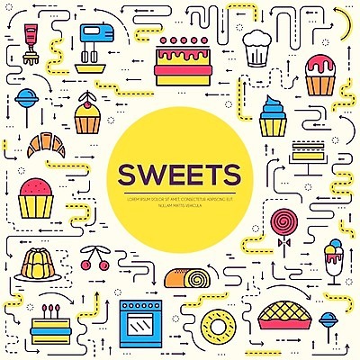 EPS 해외이미지 열매 행복 일러스트 딸기 휴가 디저트 막대사탕 사탕 사람없음 그래픽 장식 컬러풀 과자 케이크 상점 초콜릿 카페 빵집 축하 체리 도넛 맛 만화 설탕 컵케이크 심볼 크림 메뉴 그림 머핀 푸딩 마카롱 무스 페스츄리 캐러멜 해외202004 해외일러스트 식물 감정 음식 빵 컬러 컨셉 과일 파일형식 벡터 이미지허브