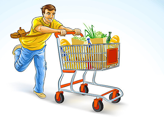 EPS 해외이미지 남자 음식 백그라운드 이동 일러스트 교통시설 모션 사람 쇼핑 달리기 상점 식사 카트 짐 화물 가득함 오브젝트 속도 그림 마차 슈퍼마켓 재촉 수하물 해외202004 해외일러스트 교통수단 교통 컨셉 운송업 시설 파일형식 벡터 이미지허브