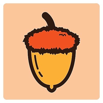 EPS 해외이미지 계절 일러스트 가을 플랫 만화 다람쥐 심플 도토리 해외202004 해외일러스트 견과류 설치류 파일형식 벡터 이미지허브