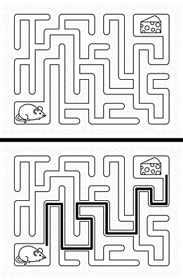 EPS 해외이미지 교육 길 일러스트 치즈 검은색 게임 흰색 퍼즐 쥐 만화 그림 미로 해결 구성 쉬운 해외202004 해외일러스트 컬러 놀이 유제품 설치류 파일형식 벡터 이미지허브