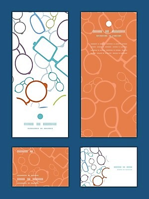 EPS 해외이미지 디자인 배너 안경 패턴 일러스트 프레임 사람없음 세트 주황색 스타일 해외202004 해외일러스트 잡화 컬러 무늬 파일형식 벡터 이미지허브