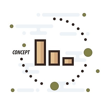 EPS 해외이미지 템플릿 디자인 컨셉 일러스트 비즈니스 탁자 그래프 그림자 숫자 자료 인포그래픽 바 플랫 레이아웃 단계 엘리먼트 해외202004 해외일러스트 문자 가구 파일형식 벡터 이미지허브