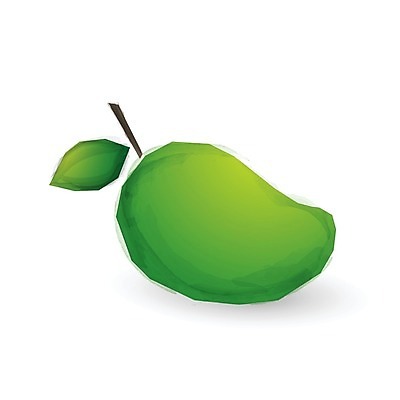 EPS 해외이미지 디자인 잎 과일 일러스트 자연 추상 건강 미술 장식 초록색 노란색 흰색 신선 붓 그림 망고 내추럴 고립 해외202004 해외일러스트 식물 컬러 무늬 문화예술 열대과일 생태계 파일형식 벡터 이미지허브