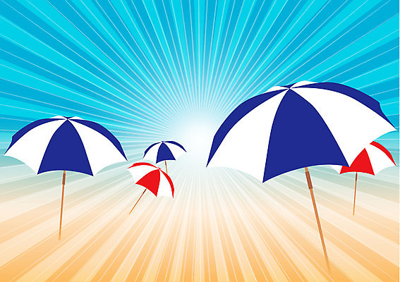 EPS 해외이미지 모래 바다 백그라운드 일러스트 우산 추상 휴가 빛 햇빛 태양 맑음 광선 해외202004 해외일러스트 자연요소 무늬 날씨 파일형식 벡터 이미지허브