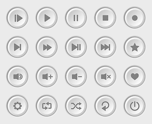 EPS 해외이미지 별 음악 일러스트 사람없음 세트 흰색 하트 원형 정지 볼륨 재생 일시정지 빨리감기 되감기 랜덤재생 반복재생 음소거 인터페이스 전원버튼 제어 즐겨찾기 플레이 플레이어 중지_중단 해외일러스트 자연요소 모양 도형 컬러 모션 버튼 문화예술 전원_전기 파일형식 벡터 이미지허브
