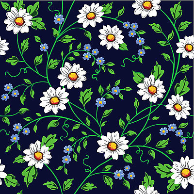 EPS 해외이미지 식물 디자인 계절 꽃 백그라운드 잎 꽃무늬 패턴 일러스트 자연 벽지 그래픽 장식 여름 파란색 봄 벚꽃 흰색 화려 우아함 타일 질감 엘리먼트 회복 해외202004 해외일러스트 컬러 컨셉 무늬 생태계 파일형식 벡터 이미지허브