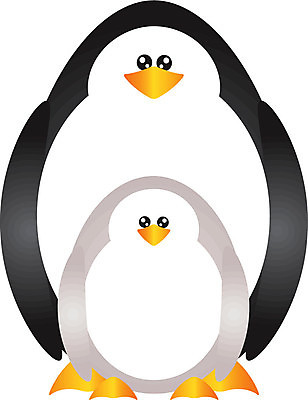 EPS 해외이미지 동물 백그라운드 일러스트 포유류 조류 엄마 병아리 흰색 아기 남극 그림 고립 해외202004 해외일러스트 컬러 가족 사람 극지방 파일형식 벡터 이미지허브