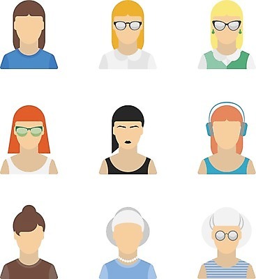 EPS 해외이미지 모델 캐릭터 헤어스타일 디자인 여자 안경 얼굴 일러스트 사람 그래픽 10대 세트 금발 사무실 유행 화려 그룹 이발 수집 심볼 심플 팩 개성 고립 지능 펑크 아바타 스타일 힙스터 사용자 해외202004 해외일러스트 일러캐릭터 잡화 패션 컨셉 비즈니스 청소년 신체부위 화장품 파일형식 벡터 이미지허브