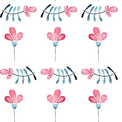 EPS 해외이미지 꽃 백그라운드 잎 꽃무늬 패턴 일러스트 수채화 사람없음 해외202004 해외일러스트 식물 무늬 파일형식 벡터 이미지허브