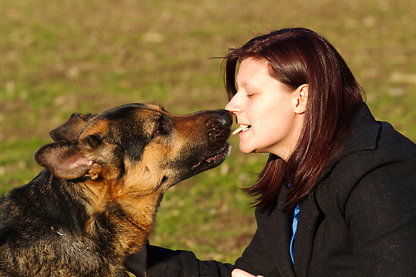 포토 JPG 해외이미지 주간 공원 여자 한명 상반신 성인 야외 반려동물 마주보기 눈감음 개 강아지 사냥개 셰퍼드 성인여자한명만 해외202004 해외포토 자연요소 동물 1 공공시설 포유류 모션 사람 여자한명만 성인여자만 파일형식 이미지허브