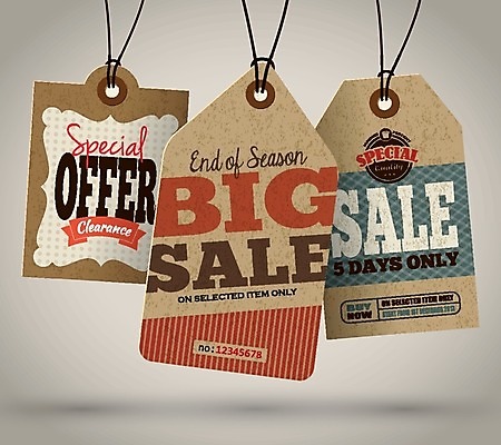EPS 해외이미지 일러스트 사람없음 세트 갈색 꼬리표 라벨 세일 빈티지 해외202004 해외일러스트 컬러 컨셉 프레임 파일형식 벡터 이미지허브