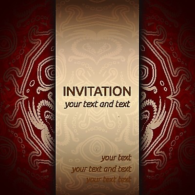 EPS 해외이미지 일러스트 사람없음 빨간색 빈티지 클래식 고급 비네팅 베이지색 해외202004 해외일러스트 컬러 컨셉 촬영기법 파일형식 벡터 이미지허브