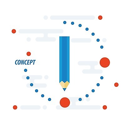 EPS 해외이미지 디자인 교육 과학 일러스트 학교 창조 컴퓨터 연필 노란색 흰색 기록 플랫 심볼 오브젝트 사인 그림 고립 엘리먼트 흑연 해외202004 해외일러스트 컬러 학용품 전자제품 필기구 광석 파일형식 벡터 이미지허브
