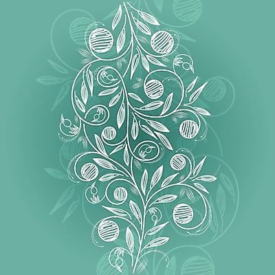 EPS 해외이미지 꽃 백그라운드 잎 꽃무늬 곡선 일러스트 프레임 사람없음 해외202004 해외일러스트 식물 선 무늬 파일형식 벡터 이미지허브