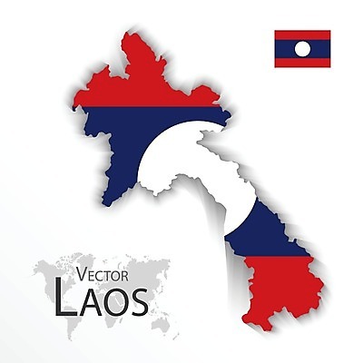 EPS 해외이미지 아시아 백그라운드 지도 일러스트 사람없음 세계 3D 깃발 라오스 해외202004 해외일러스트 나라 디지털합성 파일형식 벡터 이미지허브