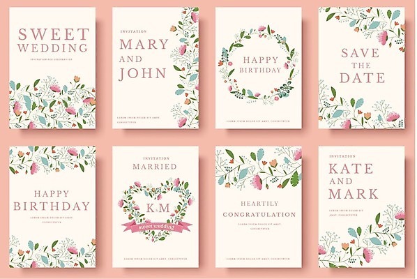 EPS 해외이미지 식물 템플릿 배너 기념일 행복 백그라운드 꽃무늬 패턴 자연 휴가 기념 프레임 미술 사람없음 그래픽 장식 여름 세트 컬러풀 라벨 봄 벚꽃 가을 축하 생일 플랫 달콤 복고 엽서 초대 포도나무 소원 북마크 스크랩북 파스텔톤 해외202004 계절 꽃 감정 컬러 컨셉 무늬 문화예술 이벤트 맛 과일나무 편지 생태계 파일형식 벡터 이미지허브