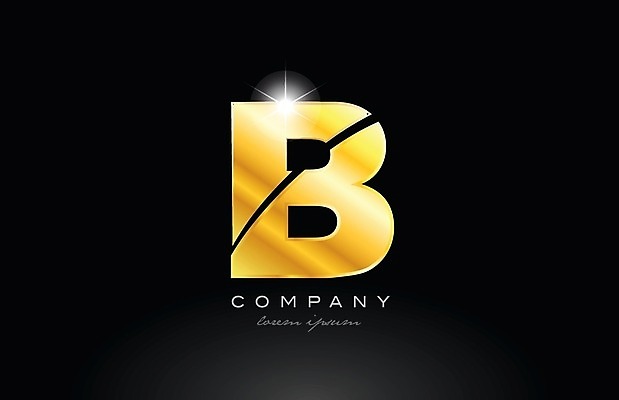 EPS 해외이미지 모양 템플릿 디자인 알파벳 백그라운드 일러스트 회사 비즈니스 금속 검은색 황금 편지 B 심볼 신분 엘리먼트 활자 해외202004 해외일러스트 영어 컬러 재질 활자판 파일형식 벡터 이미지허브