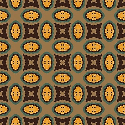 EPS 해외이미지 디자인 백그라운드 패턴 오렌지 일러스트 벽지 추상 초록색 갈색 타일 복고 정사각형 해외202004 해외일러스트 도형 컬러 무늬 과일 파일형식 벡터 이미지허브