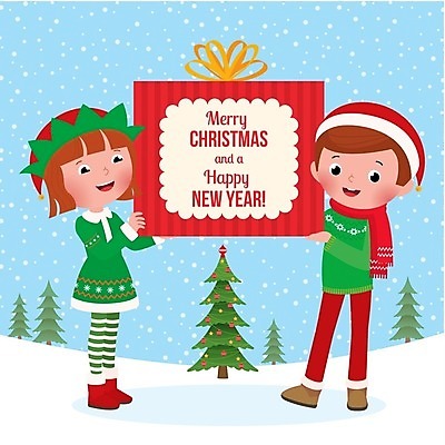 EPS 해외이미지 전통 행복 크리스마스 겨울 일러스트 요정 선물 소년 야외 빨간색 크리스마스트리 산타클로스 우정 흰색 축하 인사 12월 소원 레터링 클라우스 해외202004 해외일러스트 계절 기념일 남자 감정 어린이 컬러 컨셉 친구 예절 날짜 파일형식 벡터 이미지허브