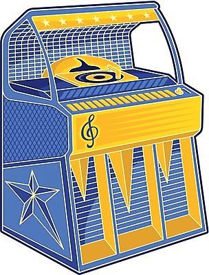 EPS 해외이미지 음악 오렌지 일러스트 파란색 복고 턴테이블 해외202004 해외일러스트 컬러 과일 문화예술 파일형식 벡터 이미지허브