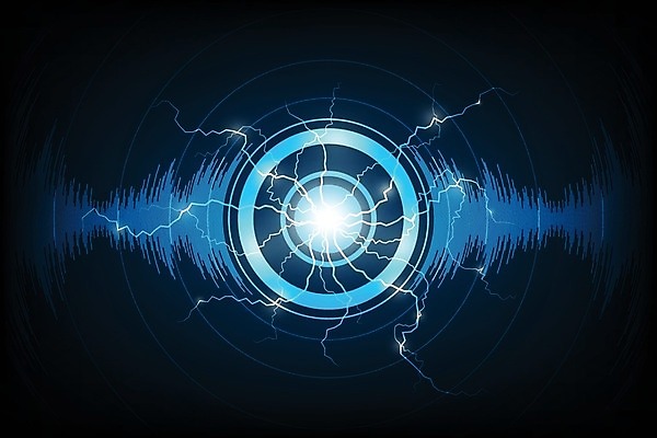 EPS 해외이미지 디자인 일러스트 추상 사람없음 그래픽 파란색 디지털 원형 해외202004 해외일러스트 도형 컬러 무늬 파일형식 벡터 이미지허브