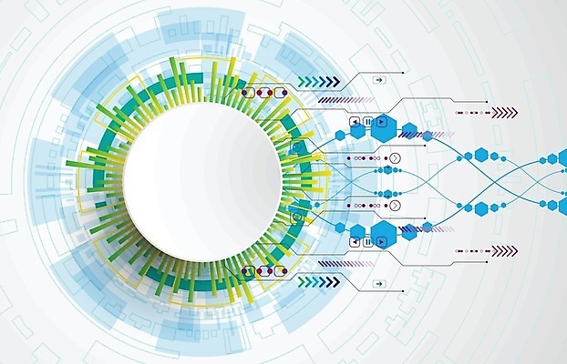 EPS 해외이미지 디자인 컨셉 일러스트 추상 미래 사람없음 그래픽 파란색 디지털 흰색 원형 해외202004 해외일러스트 도형 컬러 무늬 파일형식 벡터 이미지허브