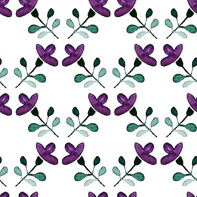 EPS 해외이미지 꽃 백그라운드 잎 꽃무늬 패턴 일러스트 수채화 사람없음 해외202004 해외일러스트 식물 무늬 파일형식 벡터 이미지허브