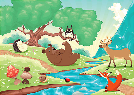 EPS 해외이미지 나무 동물 구름 계절 꽃 길 백그라운드 일러스트 곰 포유류 자연 조류 하늘 사슴 산 파노라마 이야기 풍경 목재 여름 반려동물 강 버섯 봄 가을 시골 소나무 개울 숲 달팽이 데이지 무당벌레 여우 부엉이 고슴도치 고립 동물상 우화 해외202004 해외일러스트 자연요소 식물 곤충 재료 연체동물 촬영기법 조형물 생태계 파일형식 벡터 이미지허브