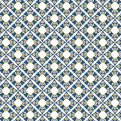 EPS 해외이미지 전통 디자인 패턴 일러스트 벽지 추상 장식 파란색 노란색 흰색 포르투갈 타일 묘사 정사각형 모자이크 스페인어 아라베스크 엘리먼트 튀니지 해외202004 해외일러스트 도형 유럽 컬러 무늬 아프리카 파일형식 벡터 이미지허브