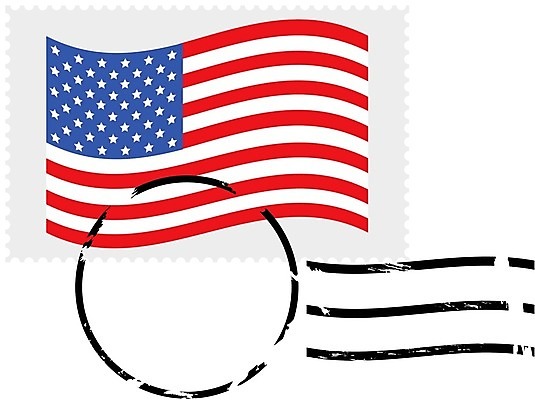 EPS 해외이미지 컨셉 일러스트 잉크 미술 그래픽 미국 깃발 심볼 사인 우표 해외202004 해외일러스트 북아메리카 문화예술 파일형식 벡터 이미지허브