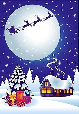EPS 해외이미지 전통 크리스마스 겨울 일러스트 하늘 사슴 이야기 선물 사람없음 크리스마스트리 산타클로스 화환 놀람 달 축하 눈송이 야간 숲 서리 썰매 마법 순록 해외202004 해외일러스트 자연요소 계절 기념일 꽃 감정 컨셉 포유류 눈_날씨 표정 파일형식 벡터 이미지허브
