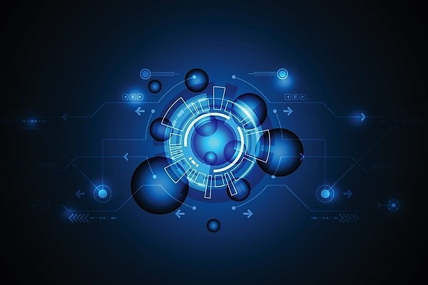 EPS 해외이미지 디자인 컨셉 일러스트 추상 미래 사람없음 그래픽 파란색 디지털 해외202004 해외일러스트 컬러 무늬 파일형식 벡터 이미지허브