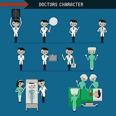 EPS 해외이미지 응시 여자 남자 일러스트 통신 병원 서기 여러명 성인 그래픽 세트 달리기 시험 환자 의사 정보 하트 최고 가르침 보여주기 외과 해외202004 해외일러스트 모양 시선 교육 다수 의학 모션 사람 의료진 파일형식 벡터 이미지허브