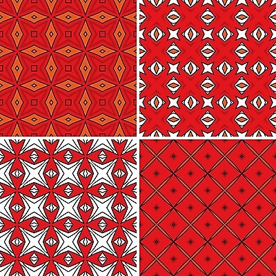 EPS 해외이미지 디자인 패턴 오렌지 일러스트 벽지 추상 장식 세트 흰색 4 타일 포장지 묘사 정사각형 엘리먼트 해외202004 해외일러스트 도형 컬러 무늬 과일 포장 숫자 파일형식 벡터 이미지허브