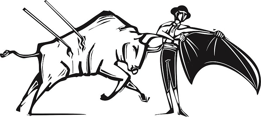 EPS 해외이미지 동물 전통 스포츠 일러스트 비즈니스 금융 분노 스페인 시장 학대 황소 싸움 투자 고문 목판화 스페인어 해외202004 해외일러스트 감정 유럽 모션 경제 소 사회이슈 파일형식 벡터 이미지허브