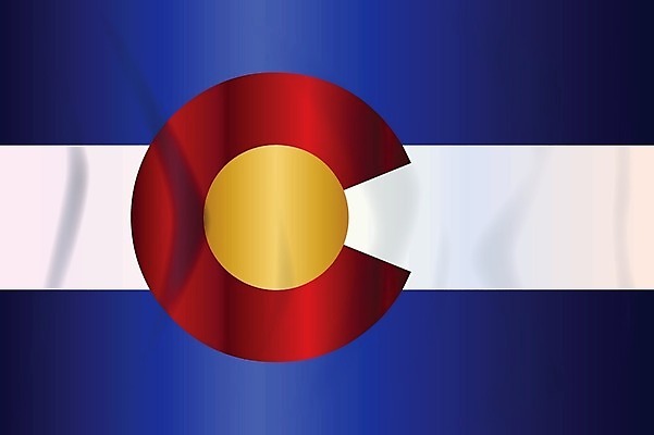 EPS 해외이미지 백그라운드 일러스트 미술 그래픽 빨간색 파란색 노란색 미국 흰색 깃발 그림 전국 콜로라도 해외202004 해외일러스트 컬러 북아메리카 문화예술 파일형식 벡터 이미지허브