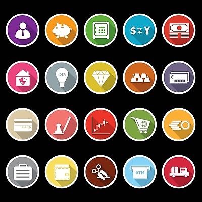 EPS 해외이미지 돈 서류가방 일러스트 비즈니스 그래프 안전 금융 세트 달러 동전 유로 돼지 신용카드 황금 플랫 주식 심볼 사인 투자 상업 계산서 대출 ATM 해외202004 해외일러스트 가방 포유류 경제 재산 파일형식 벡터 이미지허브