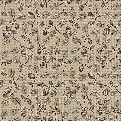 EPS 해외이미지 디자인 백그라운드 패턴 일러스트 사람없음 갈색 나뭇가지 소나무 그림 솔방울 해외202004 해외일러스트 나무 컬러 무늬 파일형식 벡터 이미지허브