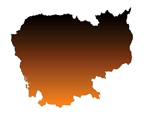 EPS 해외이미지 선 여행 백그라운드 지도 일러스트 갈색 윤곽 캄보디아 고립 지리 해외202004 해외일러스트 아시아 컬러 파일형식 벡터 이미지허브