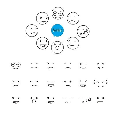 EPS 해외이미지 캐릭터 디자인 행복 감정 얼굴 백그라운드 인터넷 일러스트 사랑 미소 웃음 사람 파란색 세트 픽토그램 분노 흰색 유머 울음 심볼 오브젝트 사인 긍정 이모티콘 해외202004 해외일러스트 일러캐릭터 컬러 컨셉 표정 신체부위 파일형식 벡터 이미지허브
