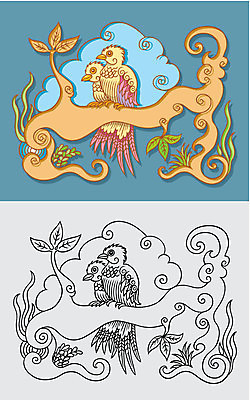 EPS 해외이미지 나무 식물 동물 구름 캐릭터 전통 디자인 커플 조각 백그라운드 잎 꽃무늬 패턴 일러스트 벽지 조류 나선형 사랑 미술 장식 수확 소용돌이 나뭇가지 화려 클래식 라인아트 그림 치수 안심 판화 비네팅 새기다 옛날 스타일 해외202004 해외일러스트 일러캐릭터 자연요소 꽃 감정 선 컨셉 무늬 농업 관계 문화예술 촬영기법 육류 회오리 파일형식 벡터 이미지허브